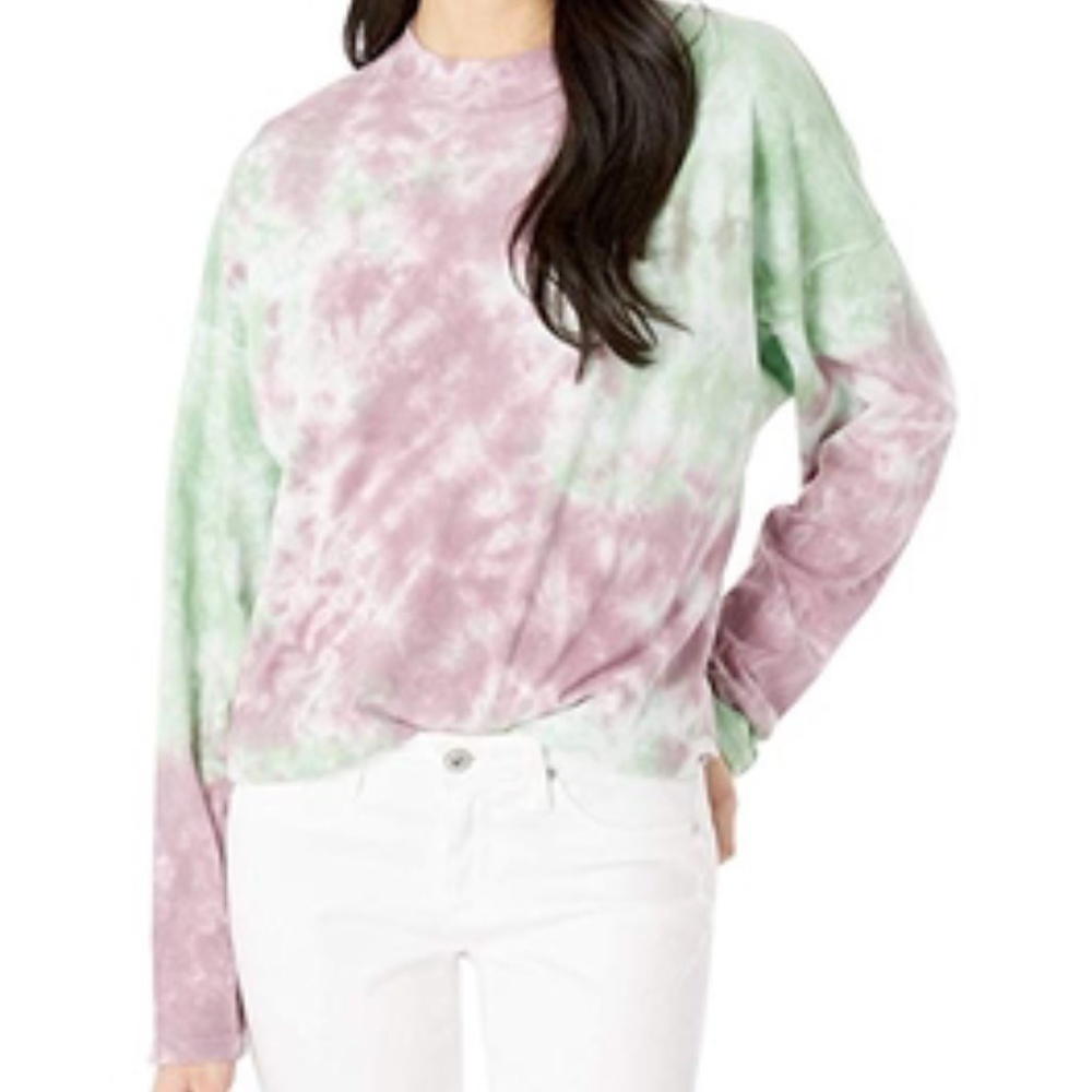 Free People Be Free Tie-Dyed Long-Sleeve T-Shirt